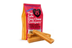 the safest all-natural cheese chews - large (pack of 4) - no chunks, no preservatives, no bad smell, great teeth cleaner, super long-lasting