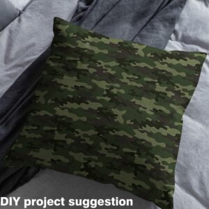 Erosebridal Camo Fabric by The Yard, Army Green Camouflage Decorative Fabric, Camouflage Upholstery Fabric for Chairs, Camouflage Fabric for Quilting Sewing DIY Clothing 1 Yard, Green