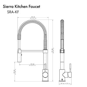 ZLINE Autograph Edition Sierra Kitchen Faucet in Champagne Bronze (SRA-KF-CB)