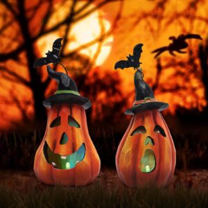 Hodao Halloween Pumpkin Decorations Indoor Halloween Decorations Clearance for Table/Halloween/Window/Present Box/Gift