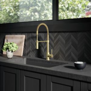 ZLINE Autograph Edition Sierra Kitchen Faucet in Champagne Bronze (SRA-KF-CB)