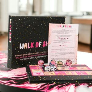 Walk of Shame – Naughty Drinking Board Game for Girls Night Out, Bridal Shower Party, Ladies Night & Birthday Party Pregame - Buzzed Board Game for Adults - Tipsy Bachelorette Party Games