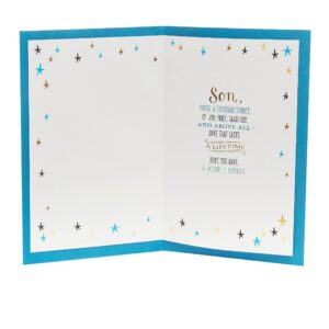 UK Greetings Son Birthday Card - Birthday Card for Him - Sentimental Birthday Card, Multi, 725900-0-1, 165x254mm