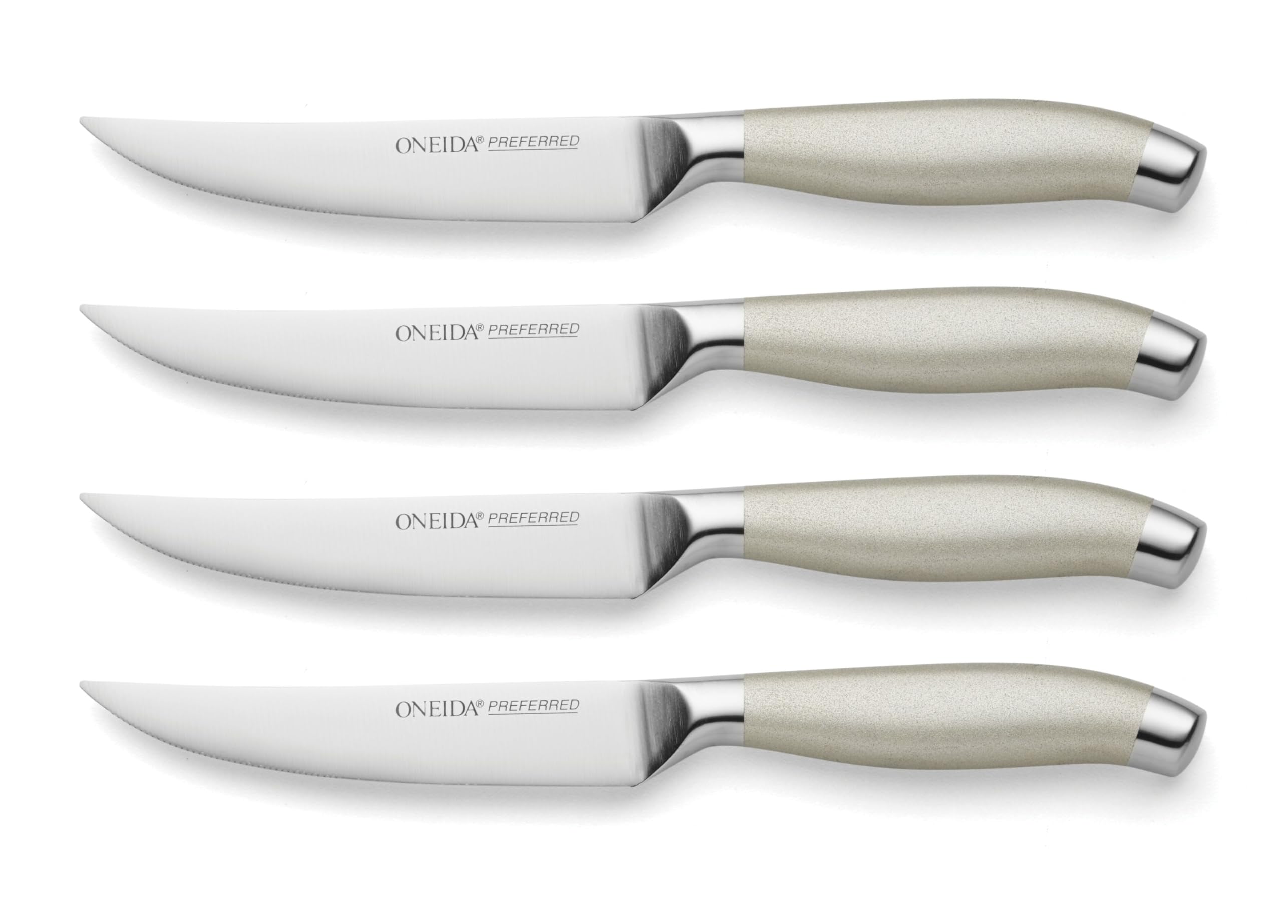 Oneida Preferred S/4 Steak Knives, 0.90 LB, Metallic