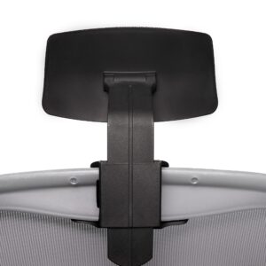 fortaleza new headrest for herman miller aeron classic, headrest attachment for chair, compatible with atlas headrest including size a, size b, size c (black)