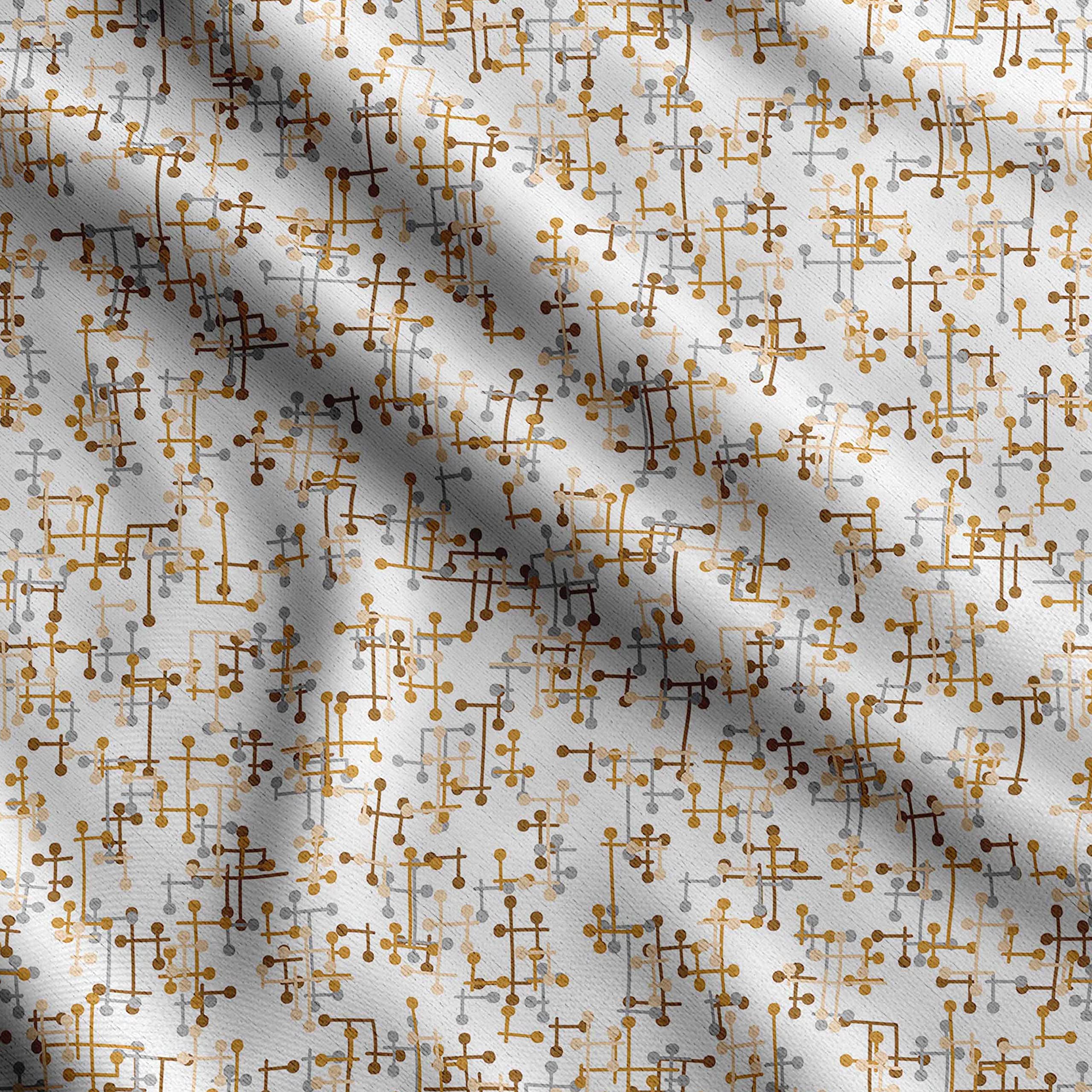 Soimoi Texture Print - Brown, Canvas Fabric Material - 56 Inch Wide, 1 Yard, Unstitched Fabric for Upholstery, Bags, Workwear and Outdoor Gear.