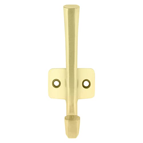 National Hardware N337-914 Powell Angled Hook, 4-15/16", Brushed Gold