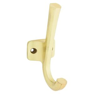 national hardware n337-914 powell angled hook, 4-15/16", brushed gold