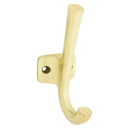 National Hardware N337-914 Powell Angled Hook, 4-15/16", Brushed Gold