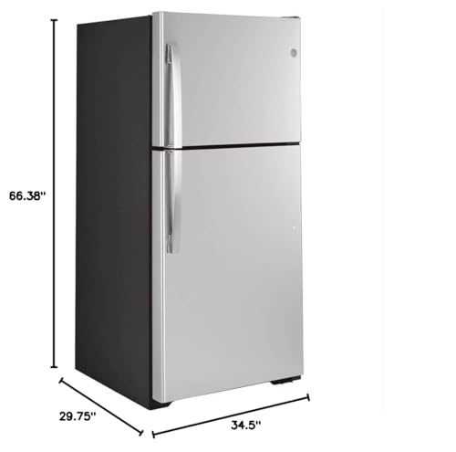 GE GTS19KYNRFS 19.2 Cu. Ft. Stainless Top-Freezer Refrigerator