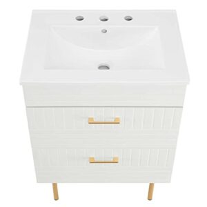 Modway Daybreak Bathroom Vanity, 24" with White Sink