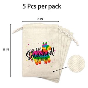 Bachelorette Party Gift Bag, Bridal Shower Kit Bag, 6"W x 8"L, We Got Smashed Hangover Kit Bag, Pouches With Drawstring, Party Wedding Favors, Supplies, Decorations – 5Pcs per Pack(Xbag-023)