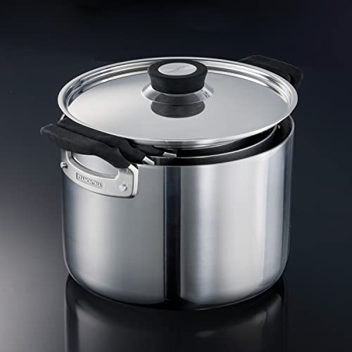 Tramontina Nesting 6 Pc Stainless Steel Tri-Ply Clad Sauce Pan and Stock Pot Set, 80116/048DS