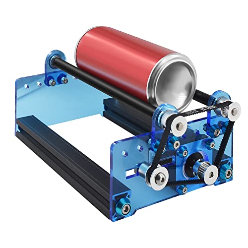 Twotrees Rotary Roller Y Axis Rotary Roller Engraving Module for Engraving Cylindrical Items, 360° Rotating Engraving, Compatible with Most Engraver