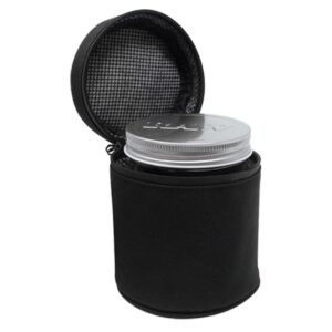 RAW Smell-Proof Jar & Cozy w/Lock (16oz), Black, 16 Ounce