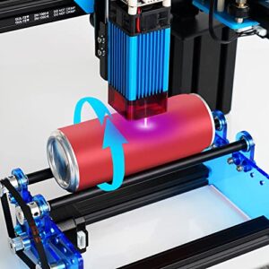 Twotrees Rotary Roller Y Axis Rotary Roller Engraving Module for Engraving Cylindrical Items, 360° Rotating Engraving, Compatible with Most Engraver