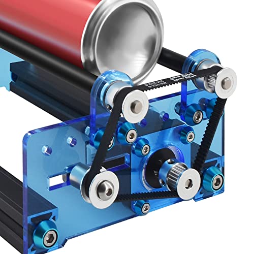 Twotrees Rotary Roller Y Axis Rotary Roller Engraving Module for Engraving Cylindrical Items, 360° Rotating Engraving, Compatible with Most Engraver