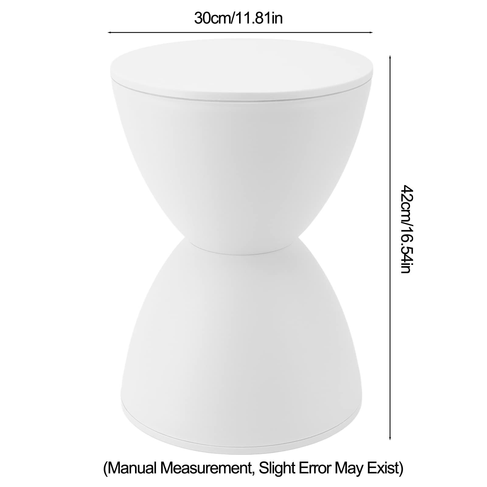 Cosiki Hourglass Shape Stool Bathroom Wearresisting Hourglass Stool