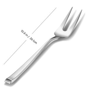 Royalrose Alexander Fine 10.3" Carving Fork, 18/10 Stainless Steel, Well Made, Dishwasher Safe, Heavy Duty Cooking Meat Fork