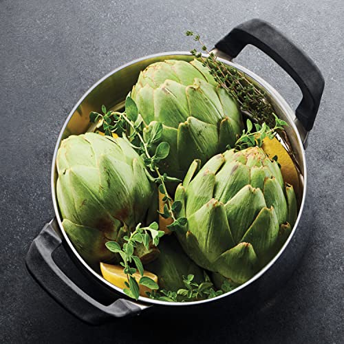 Tramontina Nesting 6 Pc Stainless Steel Tri-Ply Clad Sauce Pan and Stock Pot Set, 80116/048DS