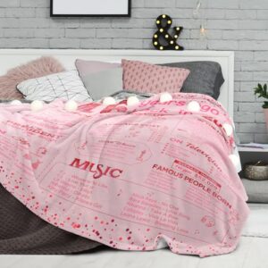 Sweet 16 Birthday Gifts for Girls 16th Birthday Decorations Big Sister Gifts for Little Girls Sweet 16 Gift Ideas for Daughter Sister Bestie Soft Throw Blanket Back in 2008-60x50 Inch - Pink