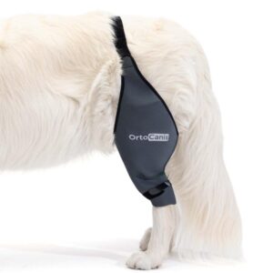 Ortocanis Dog Knee Brace for Torn Acl Hind Leg, Cruciate Ligament Injuries, Patella Dislocation or Osteoarthritis - Dog Acl Knee Brace - Dog Braces for Back Leg for Support (XXX-Small, Left Leg)