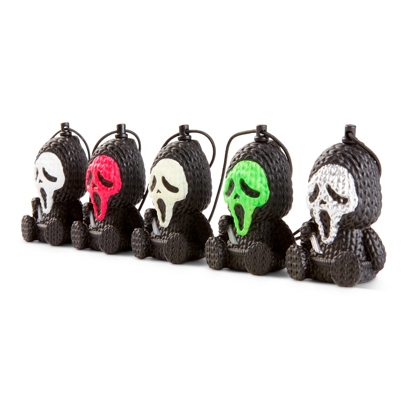 Ghost Face Handmade by Robots Micro Size Vinyl Figure 5-Pack Charms Set