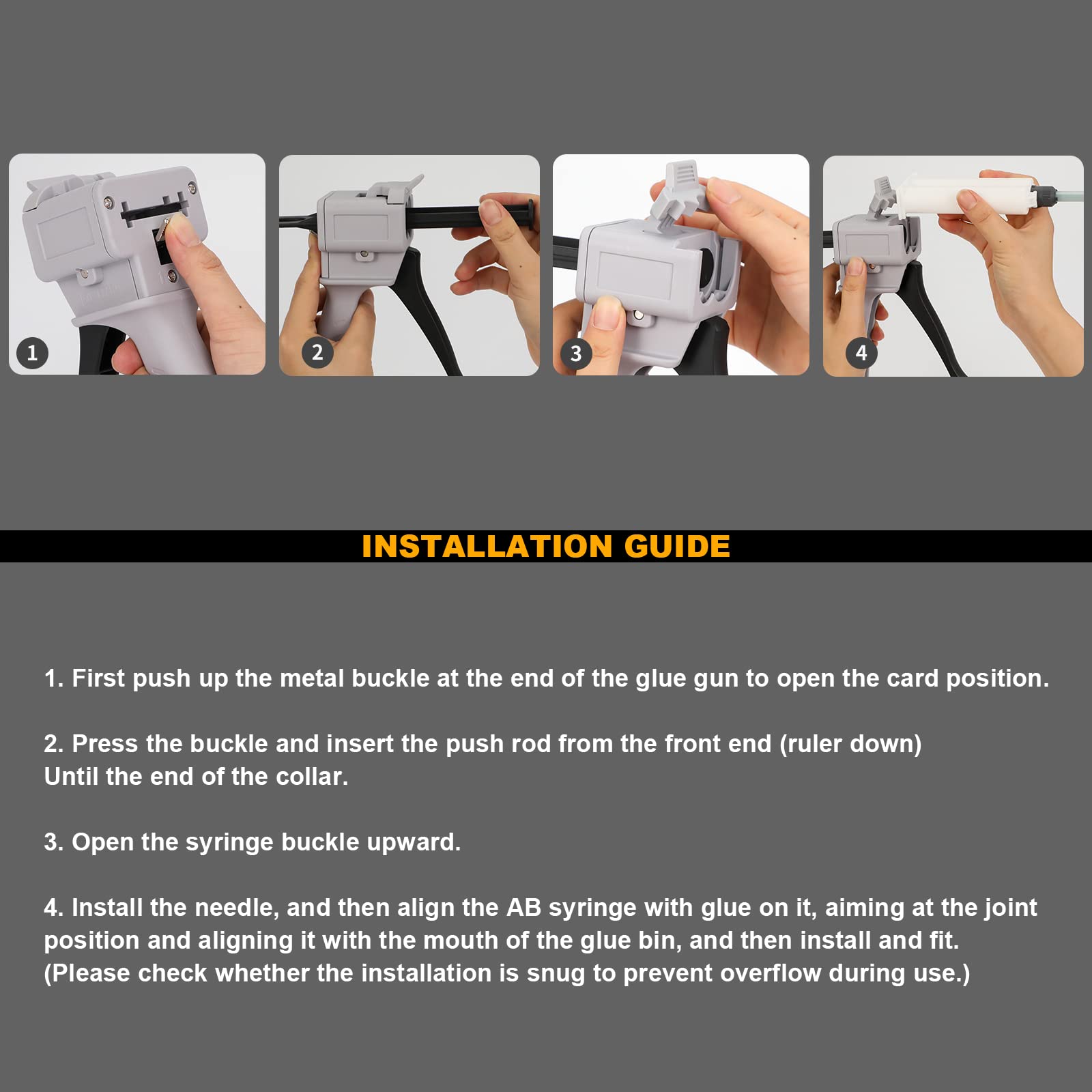 Dispensing Gun Kit Impression Mixing Dispenser Gun 1:1/2:1 Dispensing Gun Ratio (1:1/1:2 Witout Accessories)