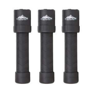 cascade mountain tech 650-lumen ipx8 waterproof led flashlight with 3 light modes for outdoor and emergency use - 3 pack