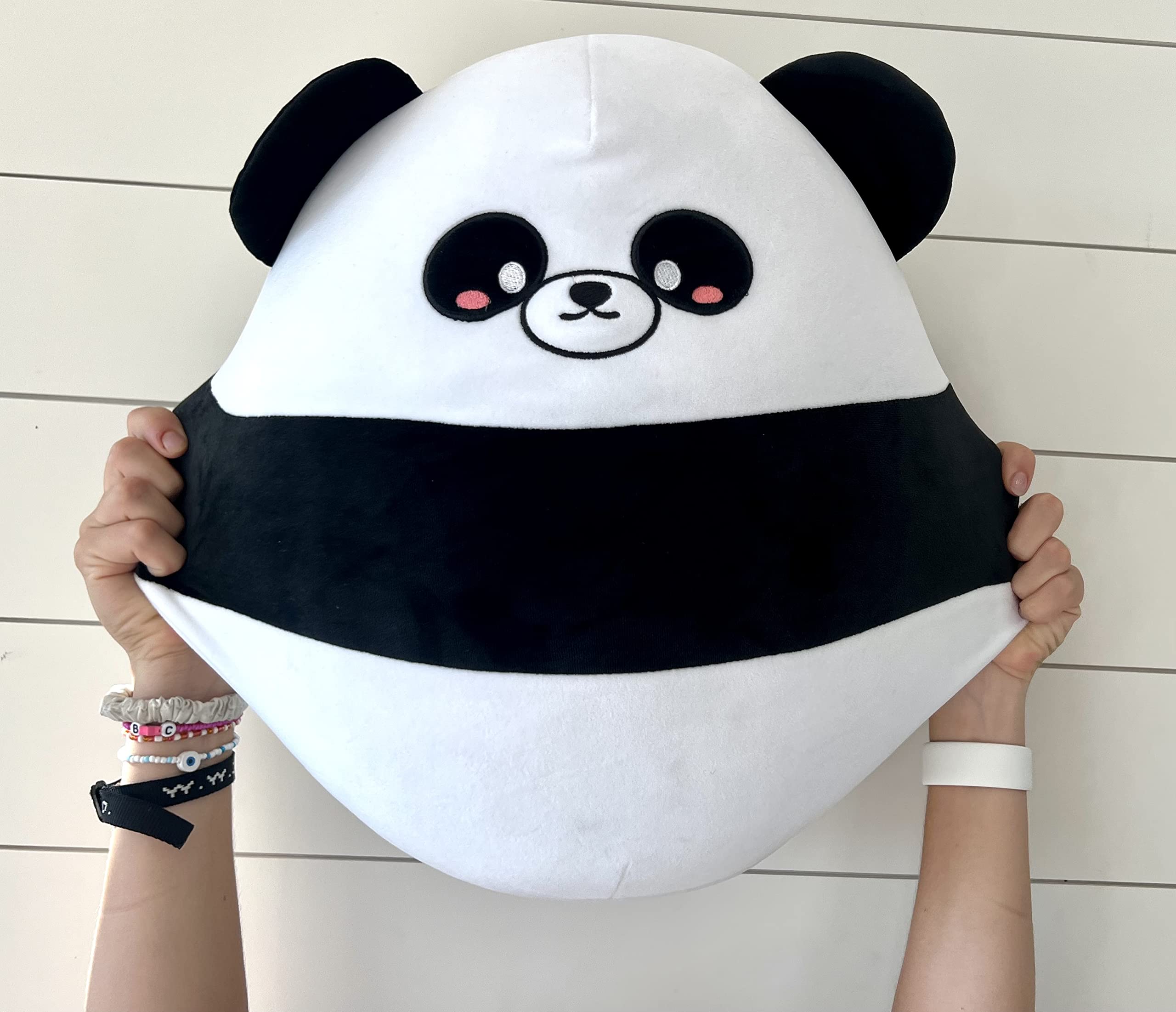 Snuggaboos Pepper The Panda - 17" Large Squish Plush Pillow - Super-Soft and Huggable Toy for All Ages