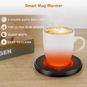 Mug Warmer for Desk,Coffee Warmer for Auto Shut Off & Smart Temperature Settings,Mug Warmer for Office Desk Use,Candle Wax Heating Plate,Cup Warmer for Tea Milk（No Cup）