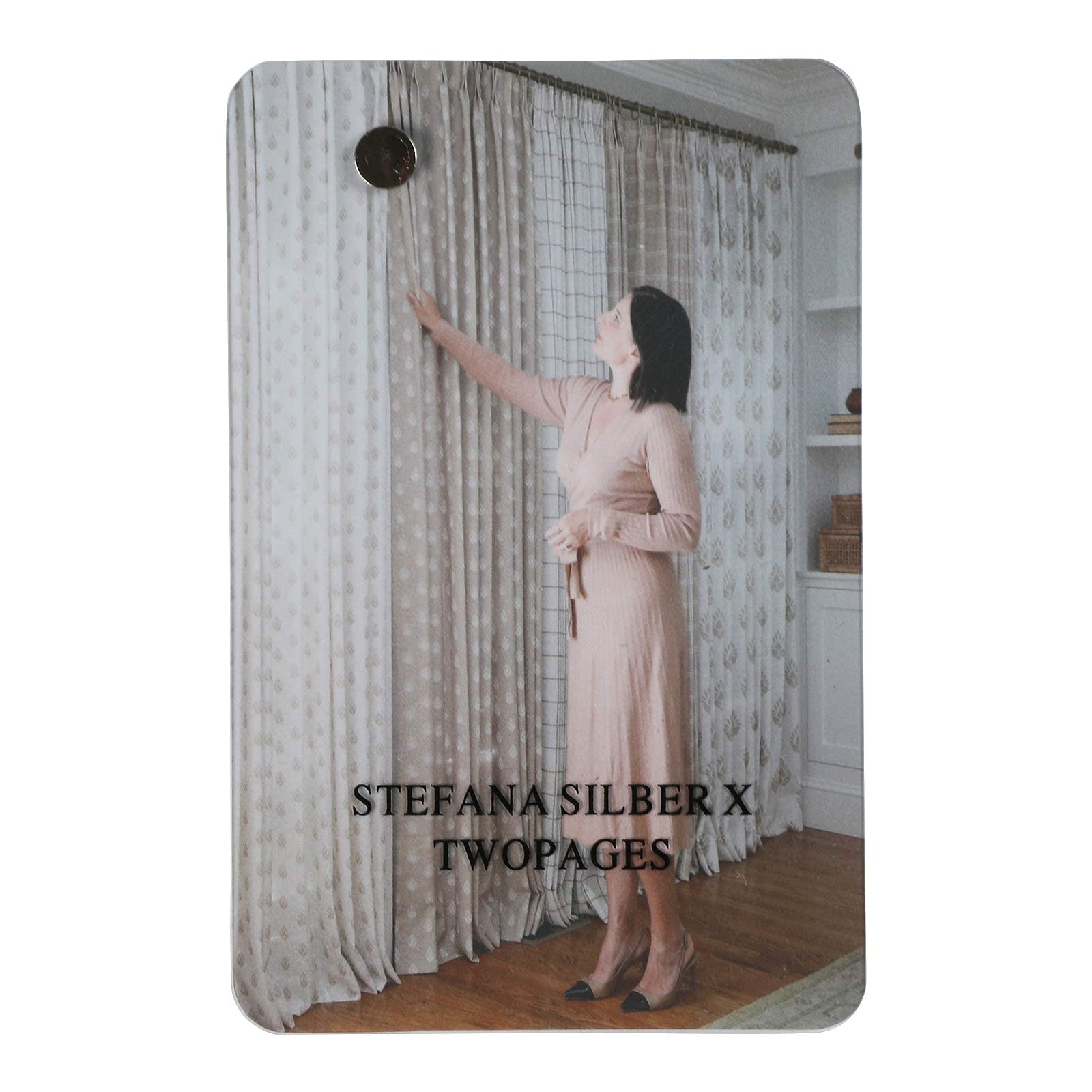 TWOPAGES Stefana Silber x Print Design Polyester Linen Fabric Sample Book