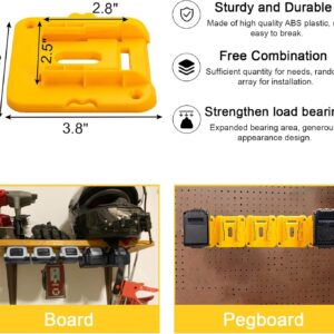 Crivnhar 10 Pack Battery Holder for Dewalt 20V Battery Mounts Dock Holder Fit for DCB200 DCB201 DCB202 DCB203 DCB204(w/20 Screws, No Battery)