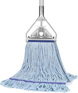 string mop heavy duty for floor cleaning- industrial commercial mop with 59inch mop handle, wet mop for home,garage,office, workshop, warehouse floor cleaning