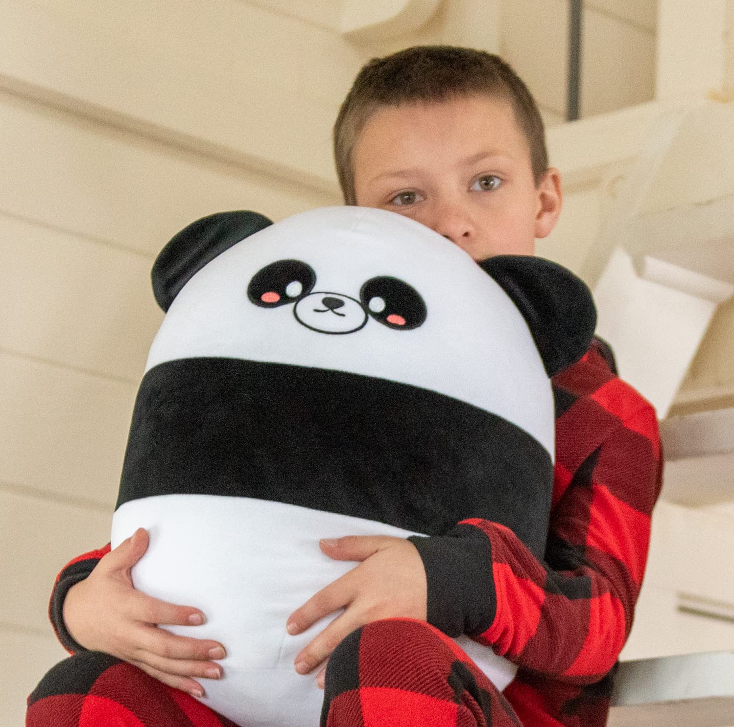 Snuggaboos Pepper The Panda - 17" Large Squish Plush Pillow - Super-Soft and Huggable Toy for All Ages