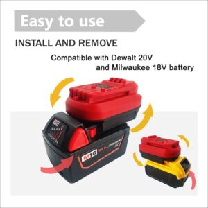 TPDL Adapter for Craftsman V20 Cordless Tools, for DeWalt 20V for Milwaukee M18 Lithium Battery Convert to for Craftsman New 20V Power Tool (Adapter Only)