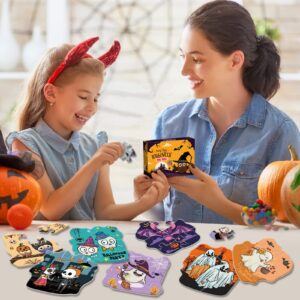 Halloween Party Favor for Kids, 24 Pack Jigsaw Puzzles in Halloween Theme Designs for Trick or Treating, Halloween Goodie Bag Filler, Halloween Miniatures Novelty Toy, School Classroom Rewards