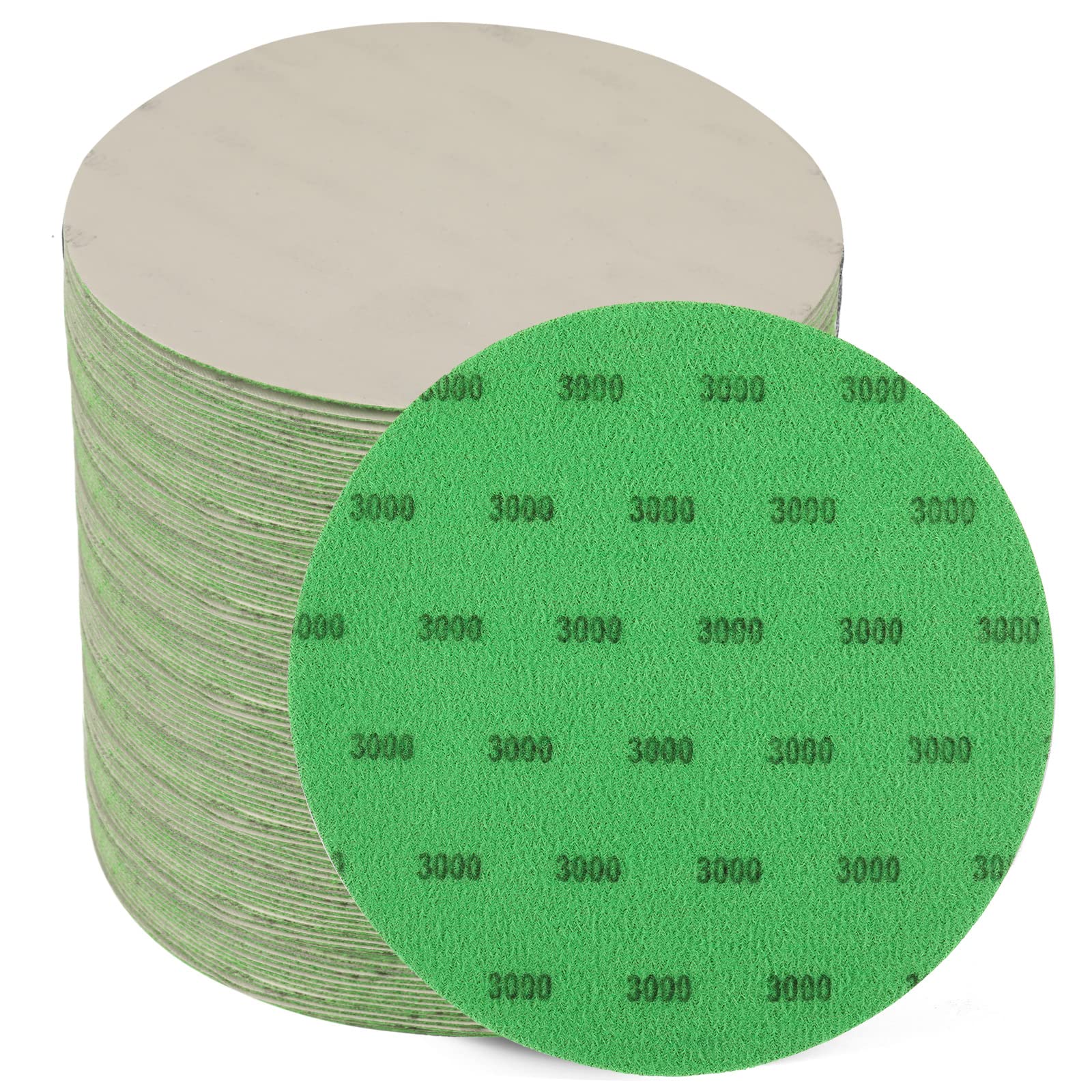 6 Inch 3000 Grit Sanding Disc, GOH DODD 25 Pieces Wet Dry Sandpaper Hook and Loop Sanding Pads for Random Orbital Sander, Automotive, Woodworking, Metal Polishing and Sanding