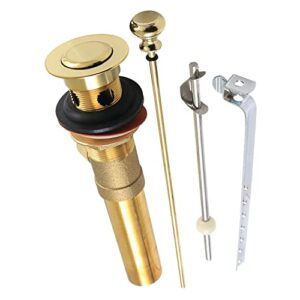 kingston brass kb2002 trimscape pop-up drain with overflow, polished brass