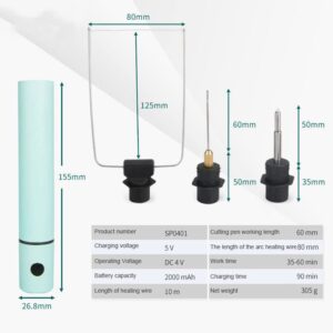 DC 4V Charging Multifunctional Foam Cutting Cutter Hot Knife Cordless Foam Soldering Iron Welding Ring Carving Tools EVA, EPS, XPS, KT Board Sponge