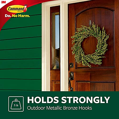 Command Outdoor Decorations Set - Home decor with Outdoor Light Clips and Outdoor Hooks, Command Strips Included