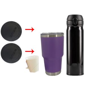 20pcs Rubber Bottoms for Sublimation Tumbler, Protective Antislip Silicone Bottoms with Adhesive for Tumbler, Protective Non-Slip Rubber Bottom for Wine Tumblers,Skinny Tumbler,Mason Jars. (2.2in)