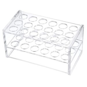 clear acrylic test tube rack 18 holes test tube holder for 10ml/15ml test tubes (1 piece)