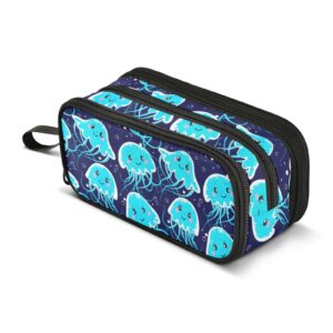 j joysay jellyfish pencil case large big capacity pencil bag for girls boys pencil pouch high capacity pencil pen case for kids office school