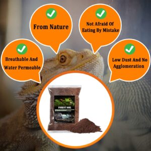 BNOSDM Reptile Soil Substrate Fluffy Small-Strand Reptile Substrate and Snake Bedding Clean Natural Terrarium Bedding for Lizards Snakes Tortoises Tarantulas