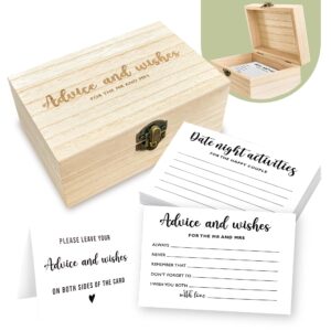 stofinity advice and wishes for the mr and mrs - wedding advice cards for bridal shower decorations, hilarious bridal shower games, advice for the groom and bride box, wedding games for reception