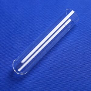 High Temperature Heating Quartz Glass Test Tube Laboratory Transparent Heating Glass Tube (25-150mm(5))