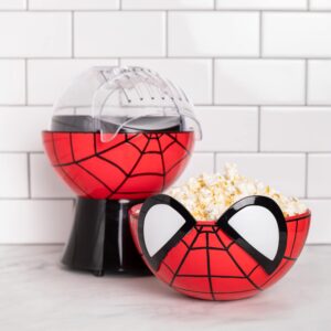 uncanny brands marvel spider-man popcorn maker- spidey kitchen appliance