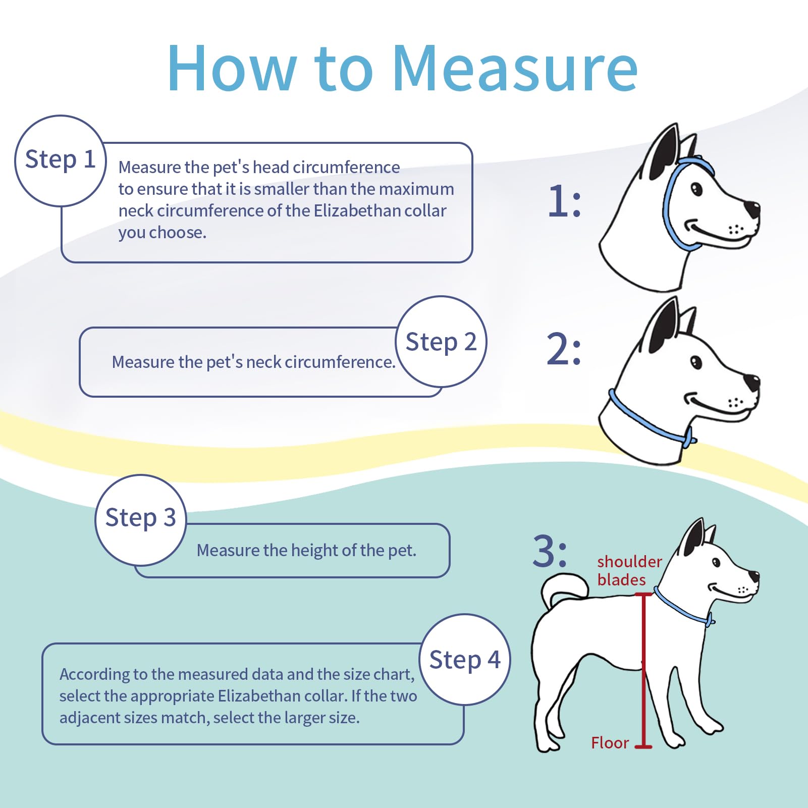 Dog Cones for Large Dogs,Comfortable Adjustable Soft Dog Cone Alternative After Surgery,Elizabethan Donut Collar for Large Dogs Recovery,Different Sizes for Cats,Medium Dogs and Small Dogs