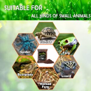 BNOSDM Reptile Soil Substrate Fluffy Small-Strand Reptile Substrate and Snake Bedding Clean Natural Terrarium Bedding for Lizards Snakes Tortoises Tarantulas